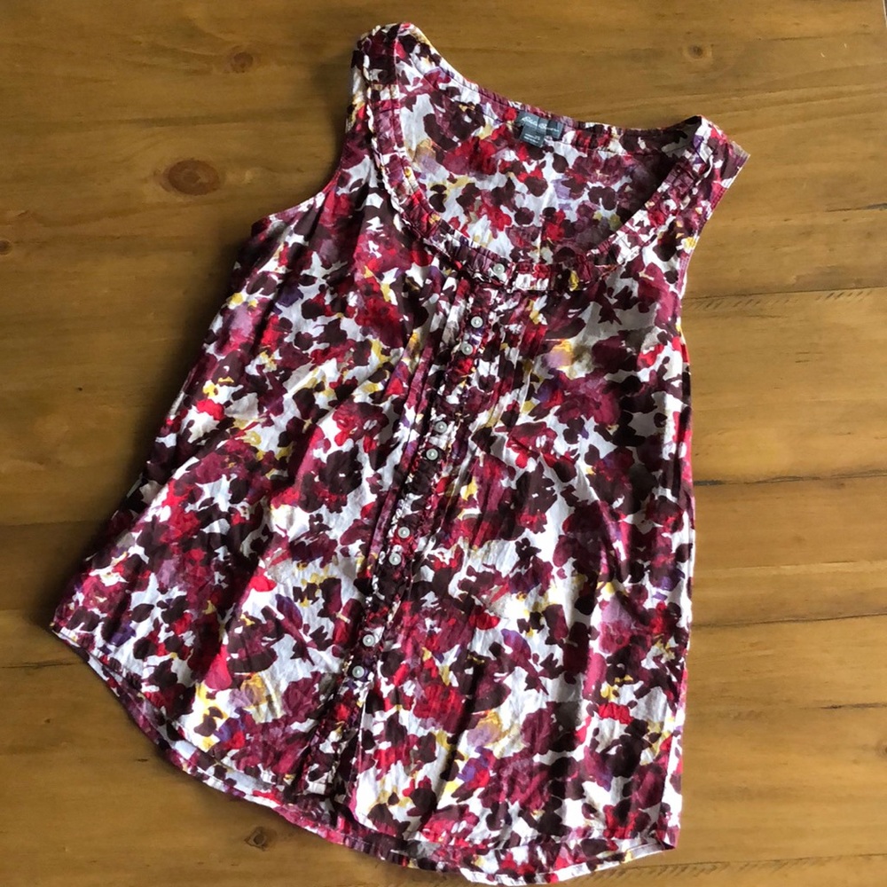 Eddie Bauer Floral Sleeveless Top XS